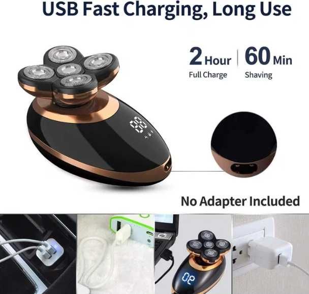 Електрическа самобръсначка VGR, въртящи се остриета