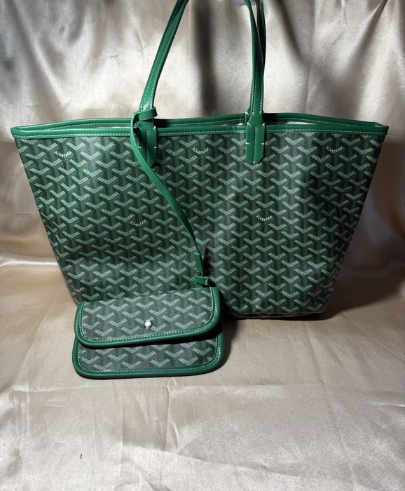 Genti tote goyard alb si verde