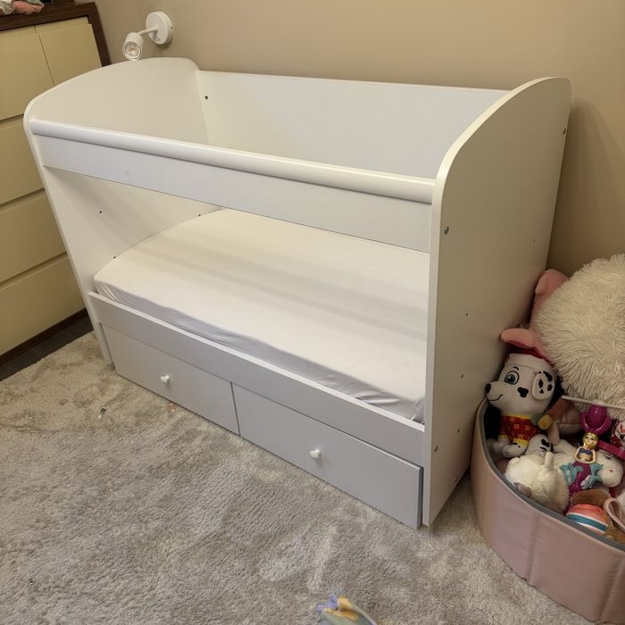 Детско легло 124/64 бяло