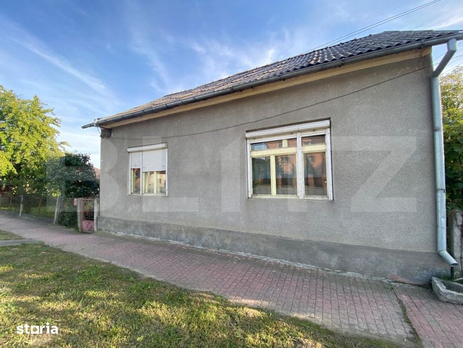 Casa cu teren 10 ari, 2 anexe si dublu front stradal – Beclean