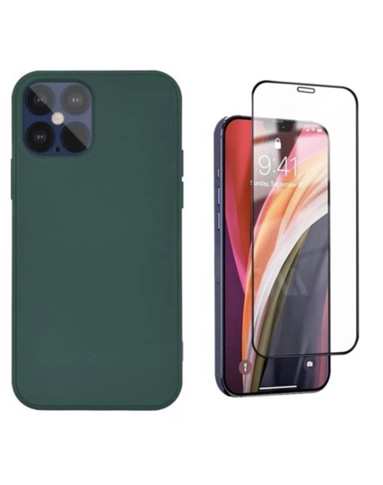 Iphone 12/13 PRO/MAX/MINI Husa Safe Guard Catifea si Folie Sticla 21D