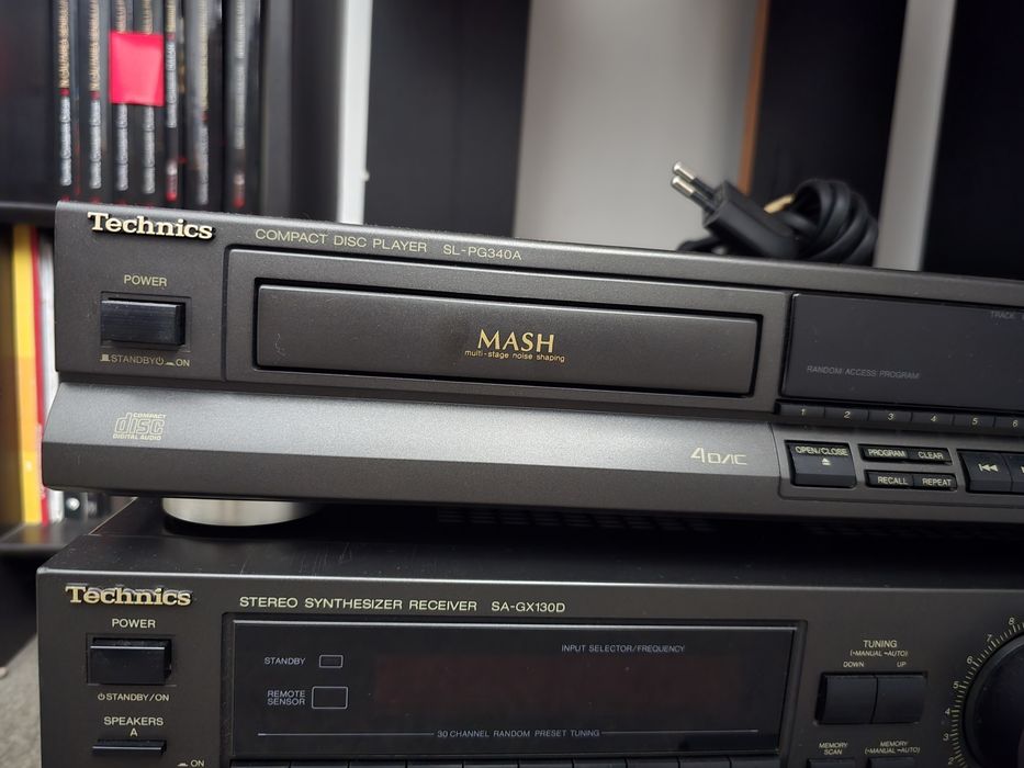 Technics CD player SL-PG340A si amplitunner SA-GX130D cu telecomanda RAK-SA011XH