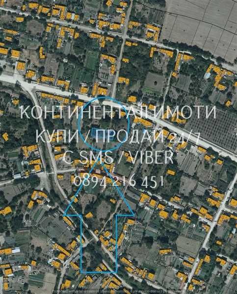 Парцел 1000м2 с ток, вода близо до центъра в с. Правище - код 62774