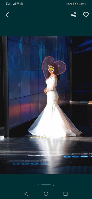 Продам красивое свадебное платье