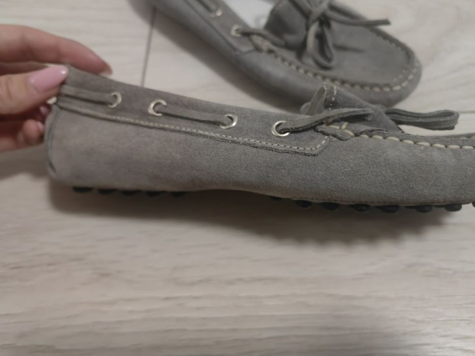 Mocasini din piele întoarsă ALPIN de Luxe, mărimea 36, noi, Made in It