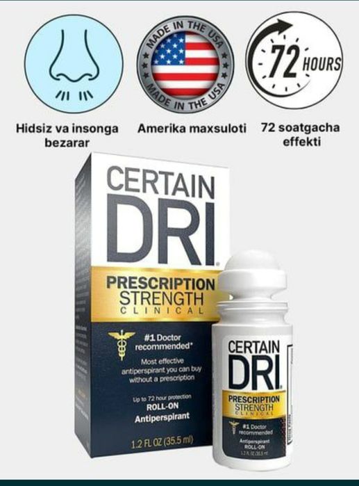 Certain Dri dry terlashga qarshi