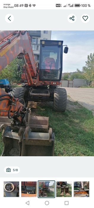 Fiat hitachi 6 tone pe roti