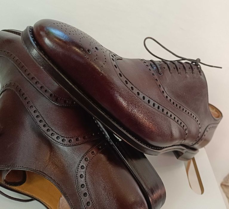 Pantofi de lux 46 46.5 47 oxford GREVE NOI lucrati manual piele super