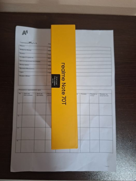 НОВ Смартфон Realme Note 70T 4GB RAM 128GB Черен-възможен коментар на цената