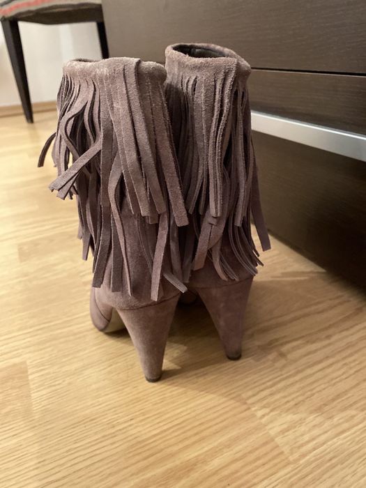 Ghete-cizme zara piele intoarsa