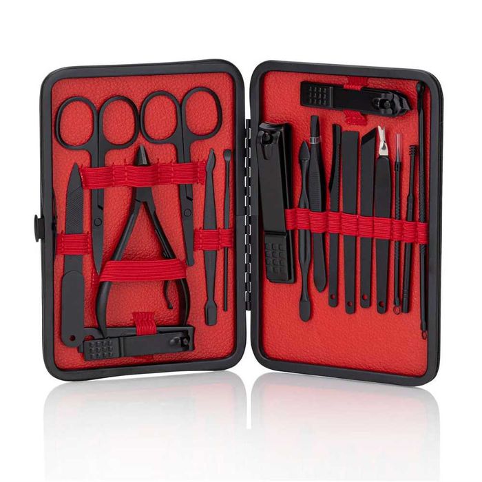 Idei cadou femei kit trusa farduri pensule machiaj trusa manichiura