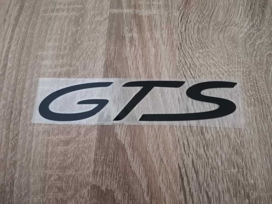черен стикер за врата GTS за Porsche