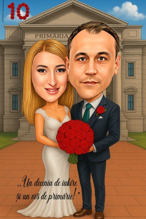 Realizăm caricaturi stil portret personalizate