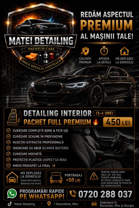 Detailing Auto la domiciliu
