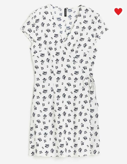 Рокля H&M с прехлупване къса размер С