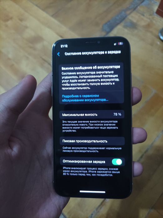 Iphone x ideal xolatda