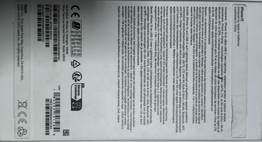 Айфон 13/128g телефон