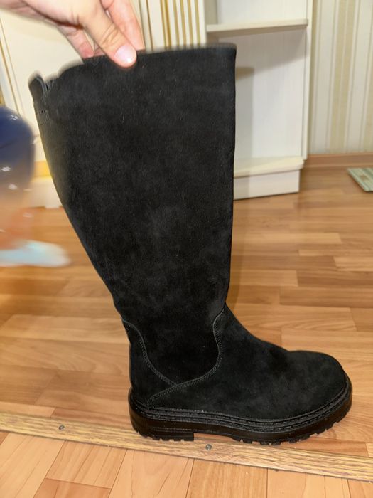 Сапоги замшевые зимние