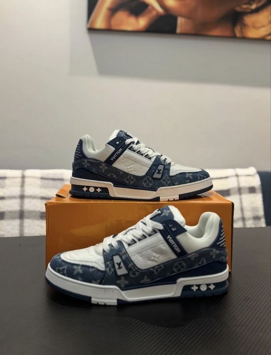 Adidasi “Louis Vuitton Trainer Blue” (Sigilat)