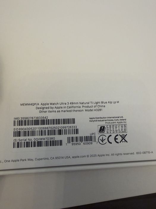 Apple Watch Ultra  3 celular Factura si garantie 20 luni