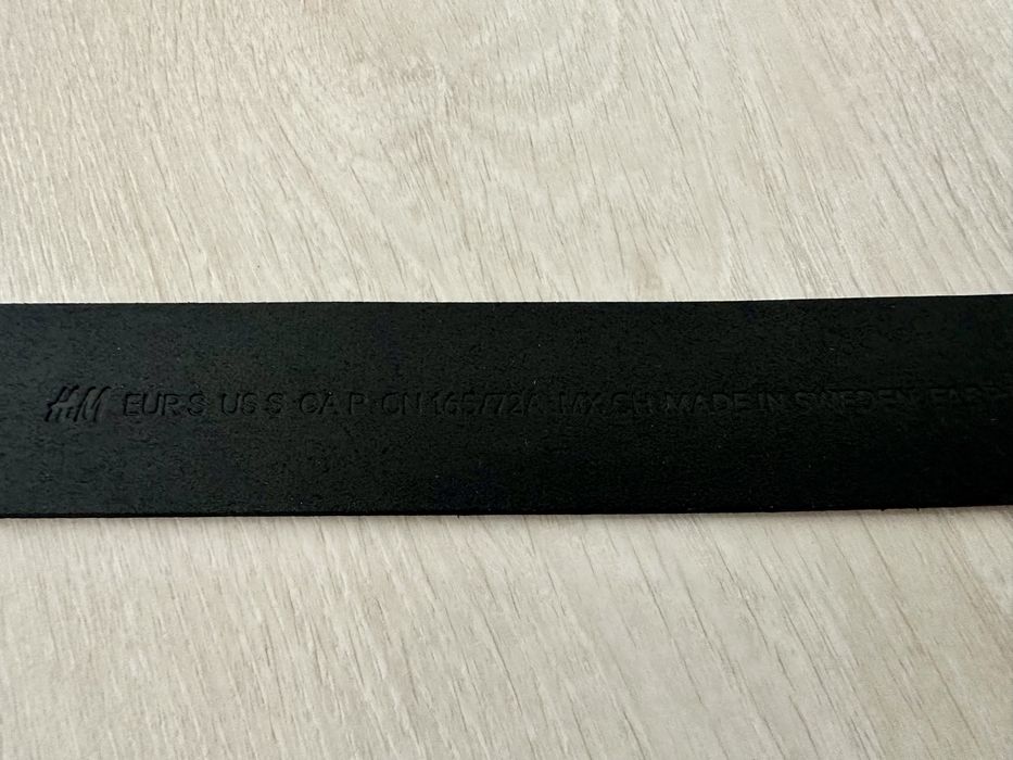 Curea din piele naturală, H&M, neagră, mărimea S, impecabilă