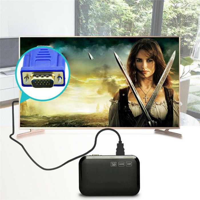 HDMI Male to VGA Male 15 Pin Video Adapter Cable 1080P 3m Nou ambalat!