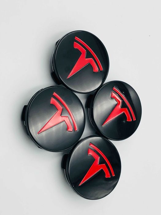 Capace Janta Compatibile TESLA 57 mm negru/rosu