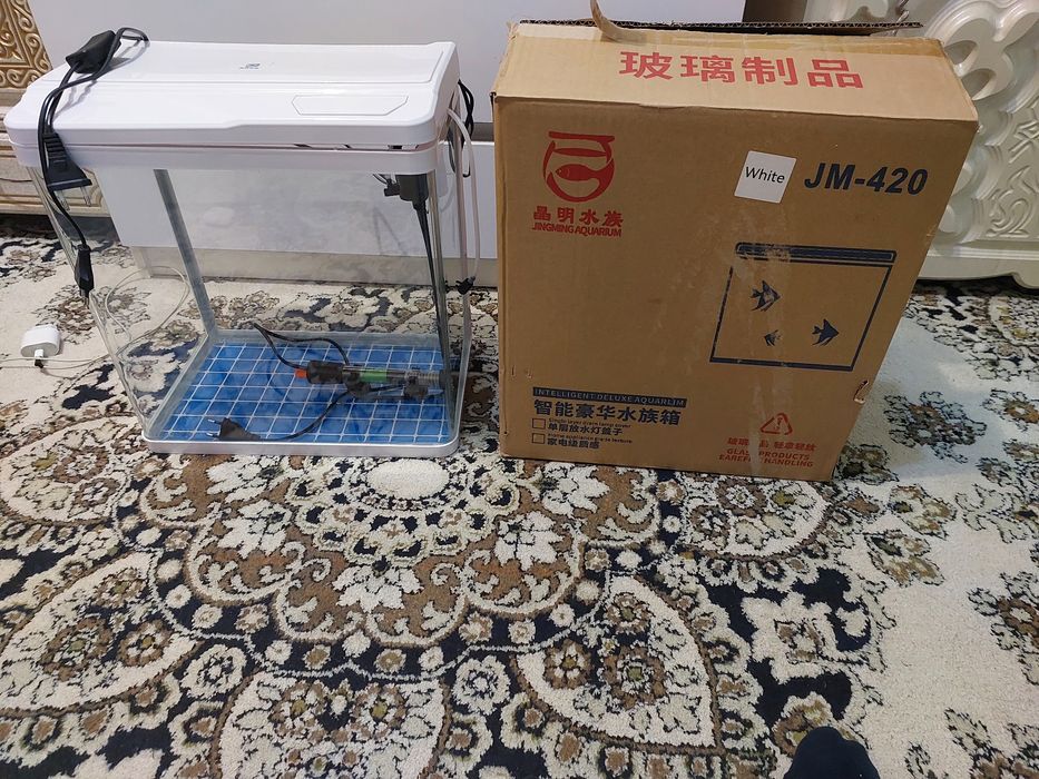 Аквариум рыбки, корм, филтр