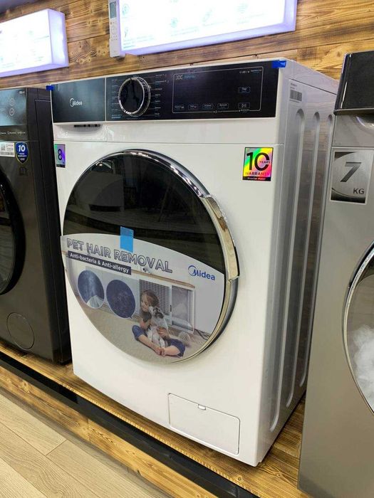 АКЦИЯ!!! Стиральная машина Midea модель MFA01W80B/W-C    НОВИНКА / NEW