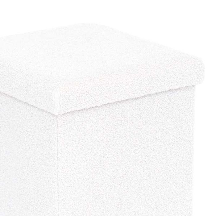 Табуретка, Crystal, Слонова кост, Черен, Сив, Текстил, 38х38х38см.