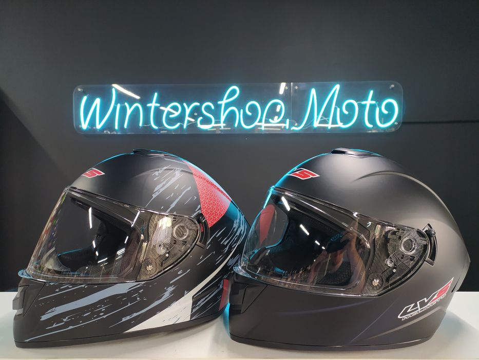 Новый, Мотошлем LVS с Очками. Мотоэкипировка Хорошего Качества!