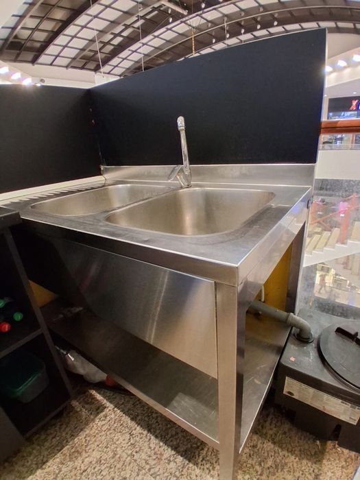 Spalator inox chiuveta 120 cm cu picurator