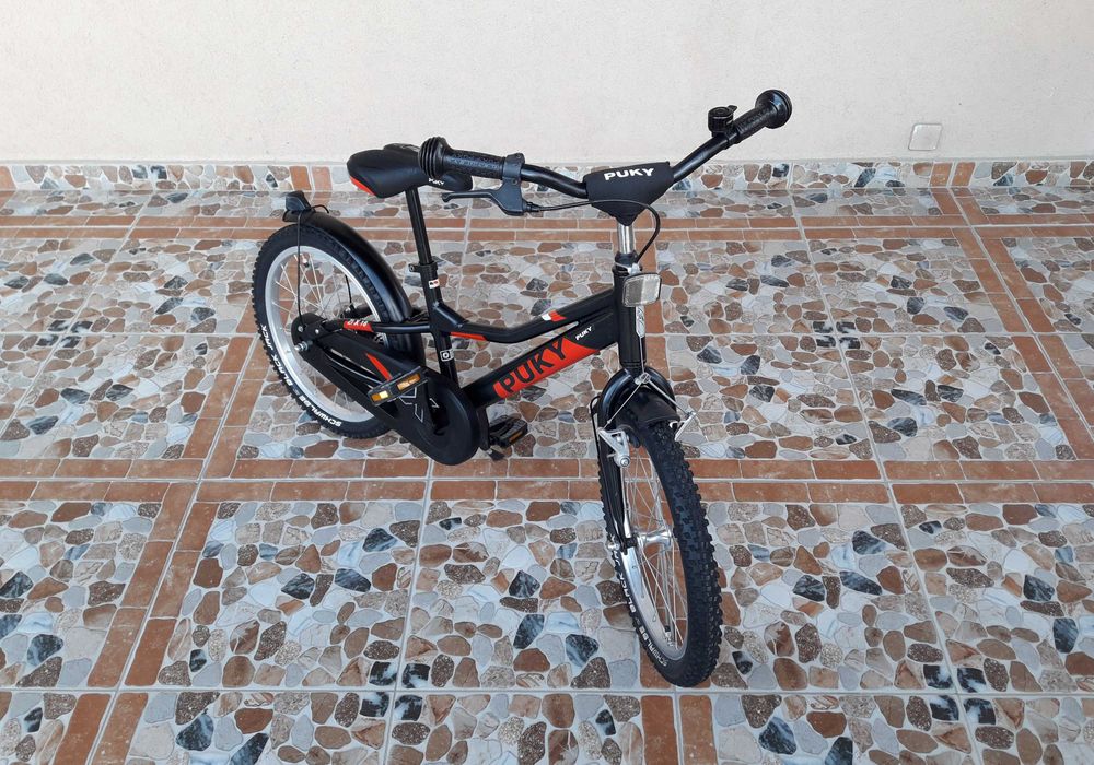 Bicicletă pentru copii 18’ PUKY ZLX 18-1, ALUMINIU – negru