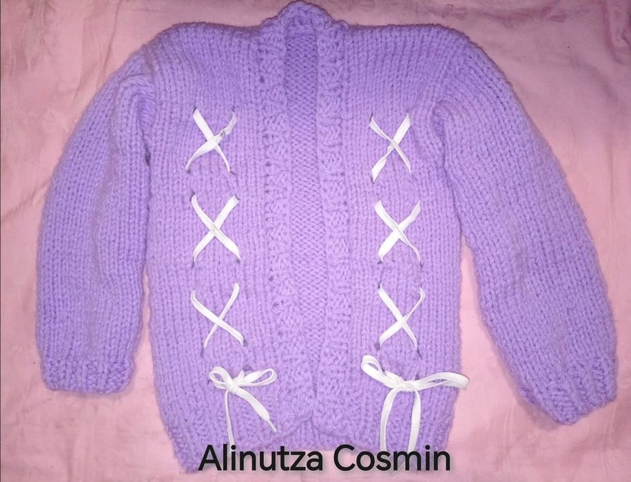 Pulover crosetate manual, groase