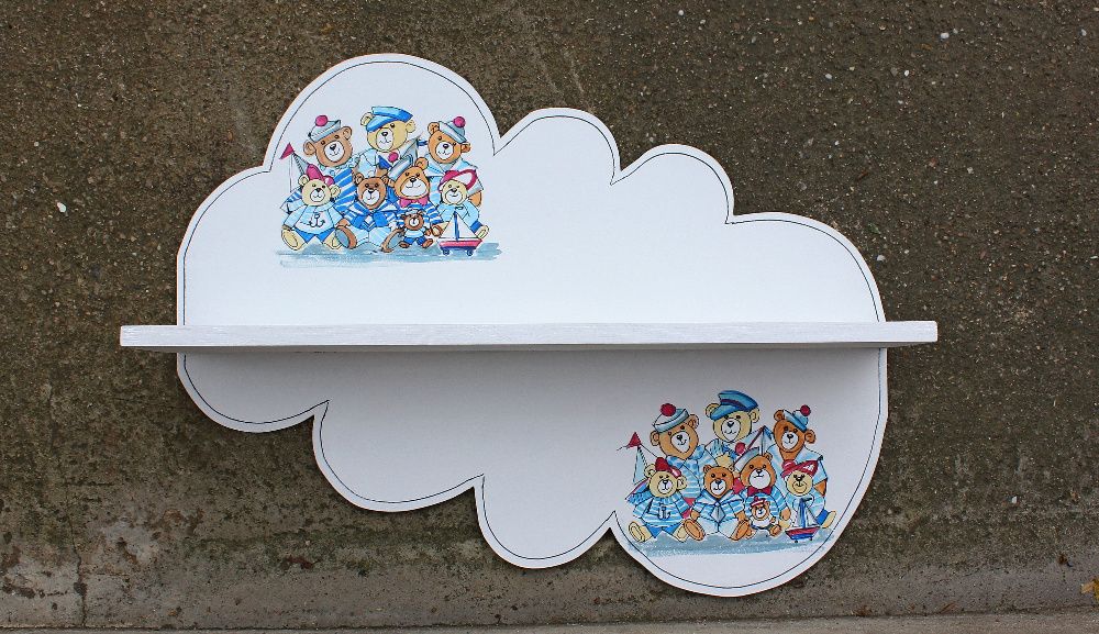 етажерка облак за детска стая