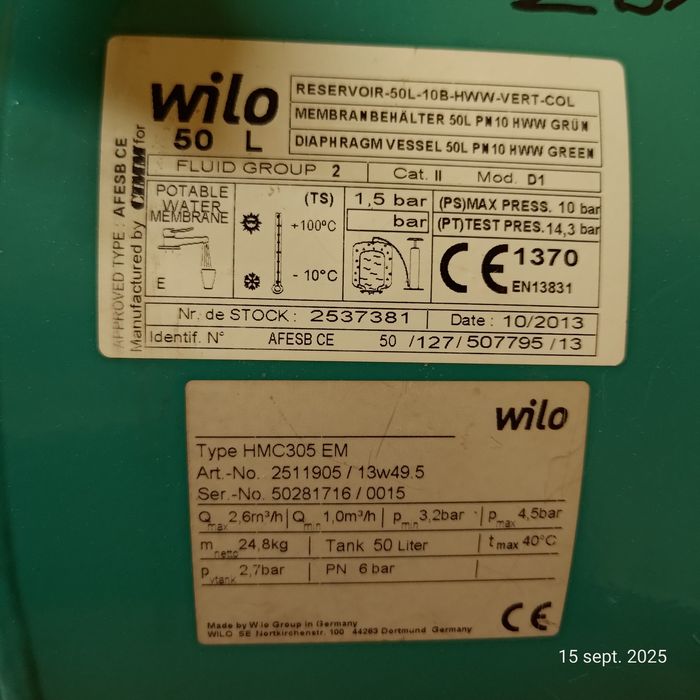 Vand hidrofoare Grundfos și Willo