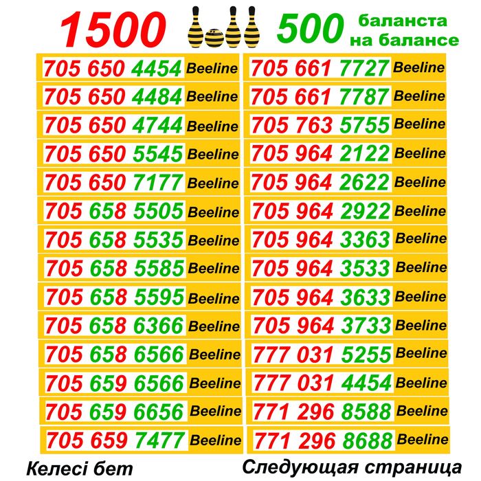 Билайн номера. Сим карты Билайн.