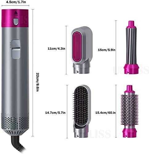 5 в 1 Мултифункционален сешоар, преса и маша за коса Hot Air Styler