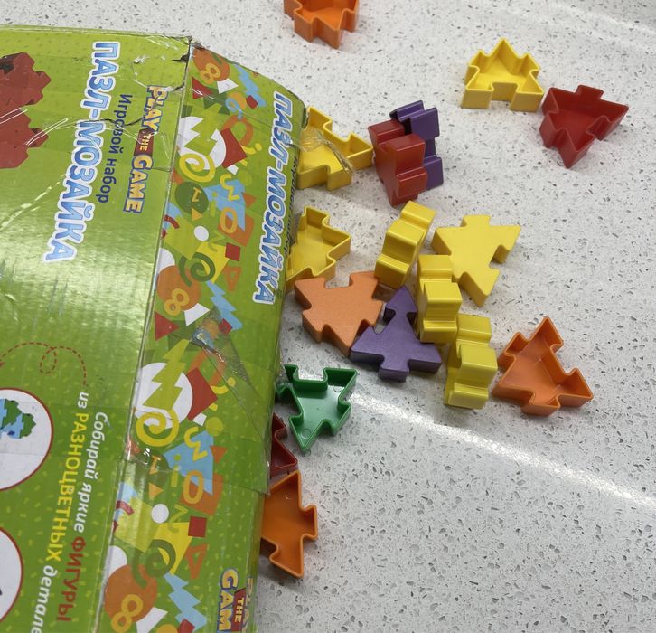 Развивашка для детей | пазл-мозайка + червечок