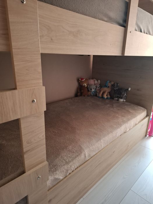 Двуетажно легло (96х205), Скрин и Етажерка