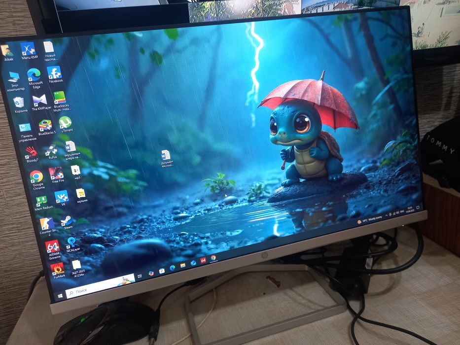 Монитор HP 21.5 silver