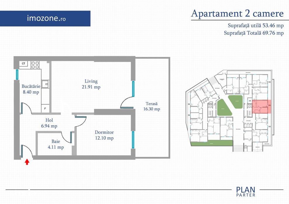 Metrou Preciziei, 2 Camere, 68 mp balcon, BLOC NOU, CENTRALA PROPRIE