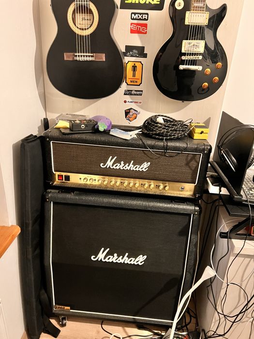 Marshall dsl100 head si cabinet marshall 1960A