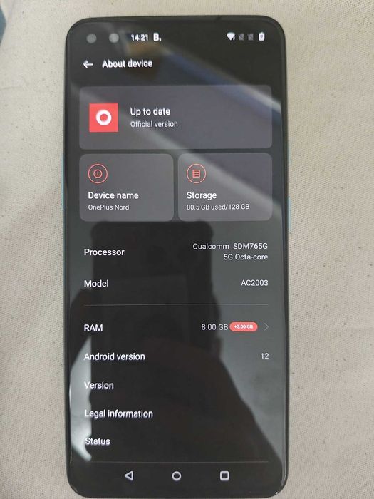 Telefon One Plus Nord 2020