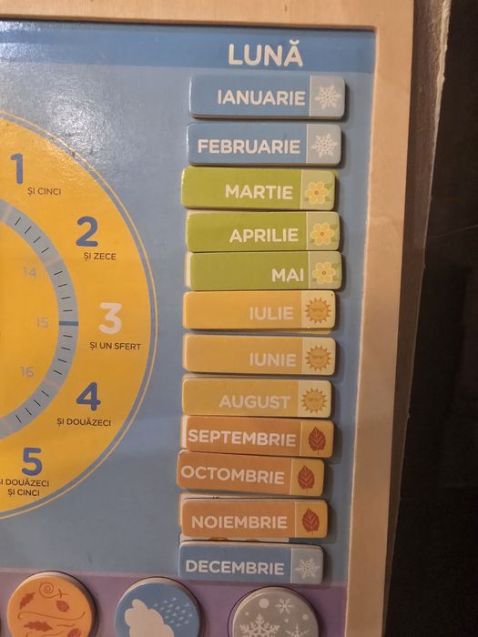 Calendar magnetic pentru copii