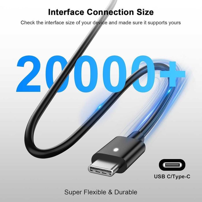 65W USB C зарядно устройство за Microsoft Surface Pro Х 11 10 9 8 7+ 7