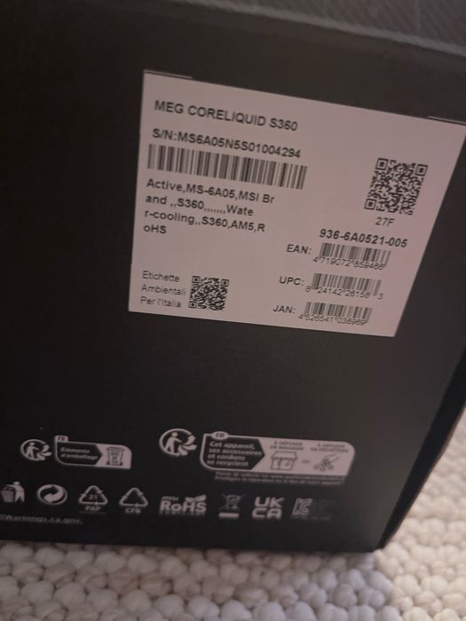 Охлаждение MSI Meg CoreLiquid S360