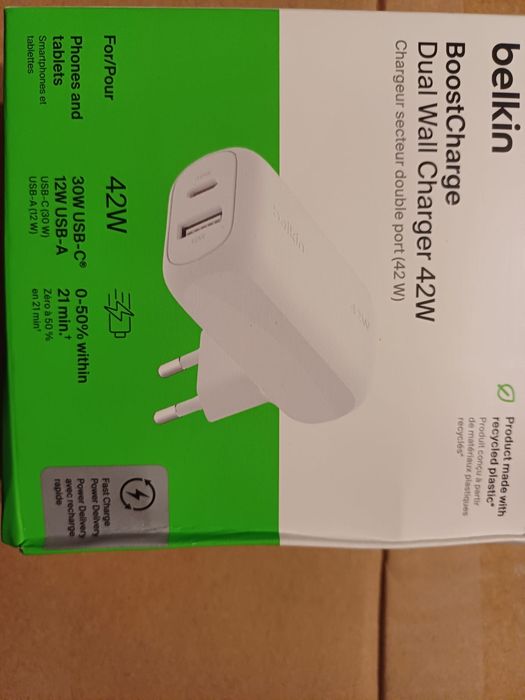 Încărcător rapid dual usb C+usb A