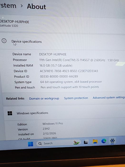 Dell 5320 i5 11th 16/256gb  touchscreen Amanet Crangasi Lazar  55487