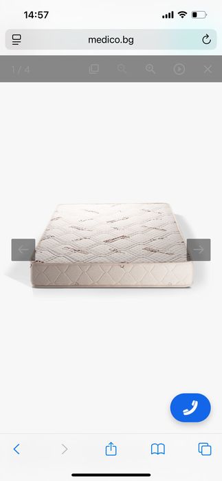 Двулицев ортопедичен масажиращ матрак с лен Medico Plus Linen,